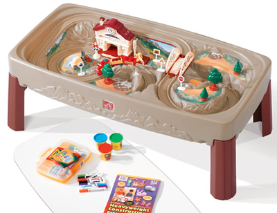 1044_I397118 שולחן פעילות רכבות עם כיסוי