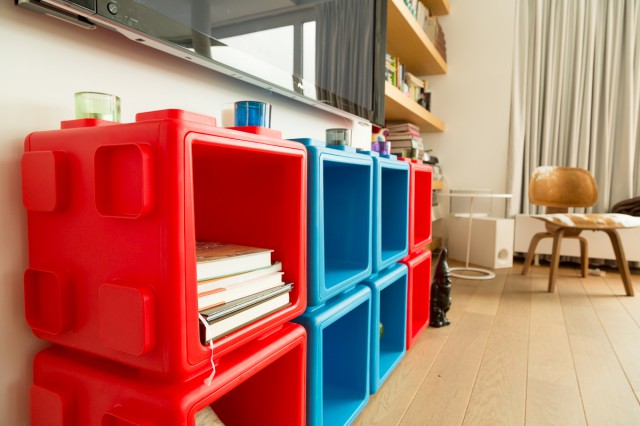 B812569 קופסאות אחסון מודולריות במגוון צבעים, 5 יחידות – במבצע מיוחד!