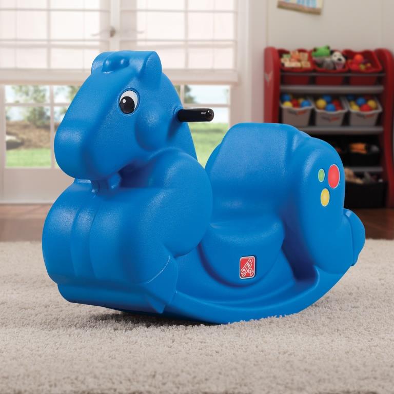 B901650 נדנדת סוס כחול