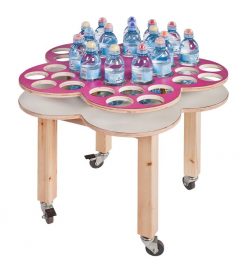 עגלת בקבוקים דגם פרח 99015047