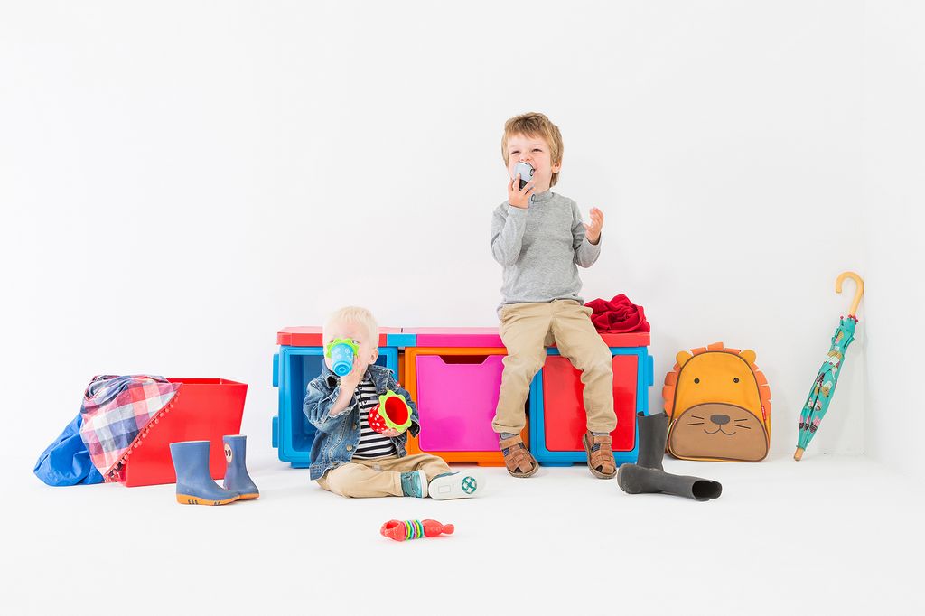 HAR - CPCB bench קופסאות אחסון מודולריות במגוון צבעים, 5 יחידות – במבצע מיוחד!