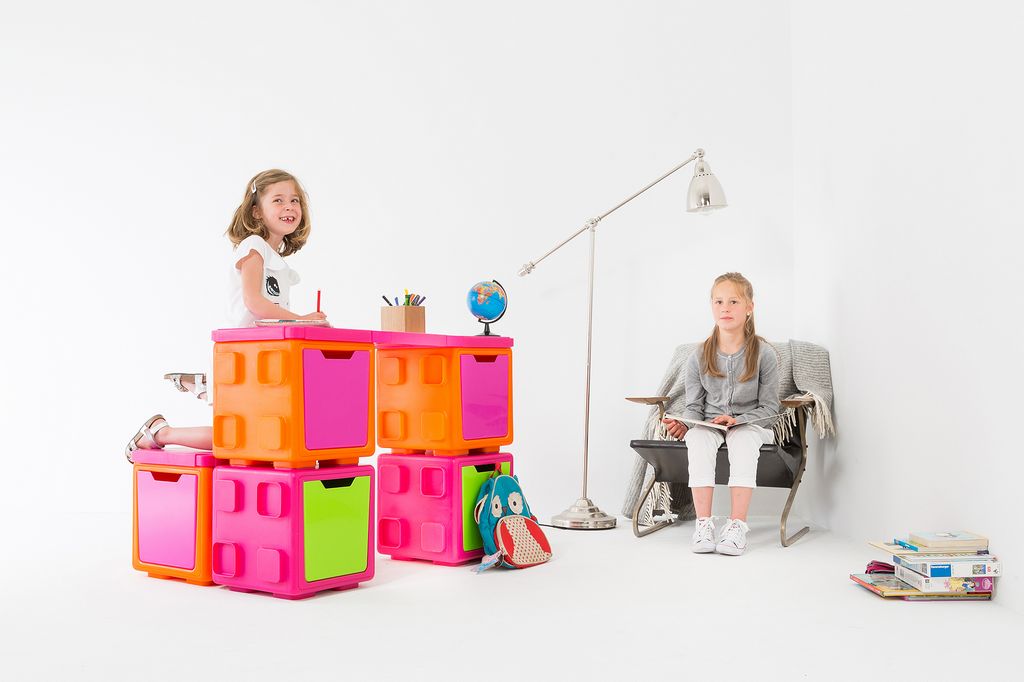 HAR - CPCB desk קופסאות אחסון מודולריות במגוון צבעים, 5 יחידות – במבצע מיוחד!