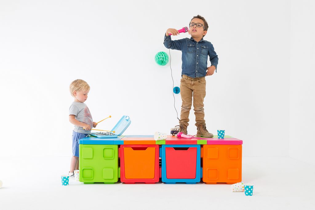 HAR - CPCB podium קופסאות אחסון מודולריות במגוון צבעים, 5 יחידות – במבצע מיוחד!