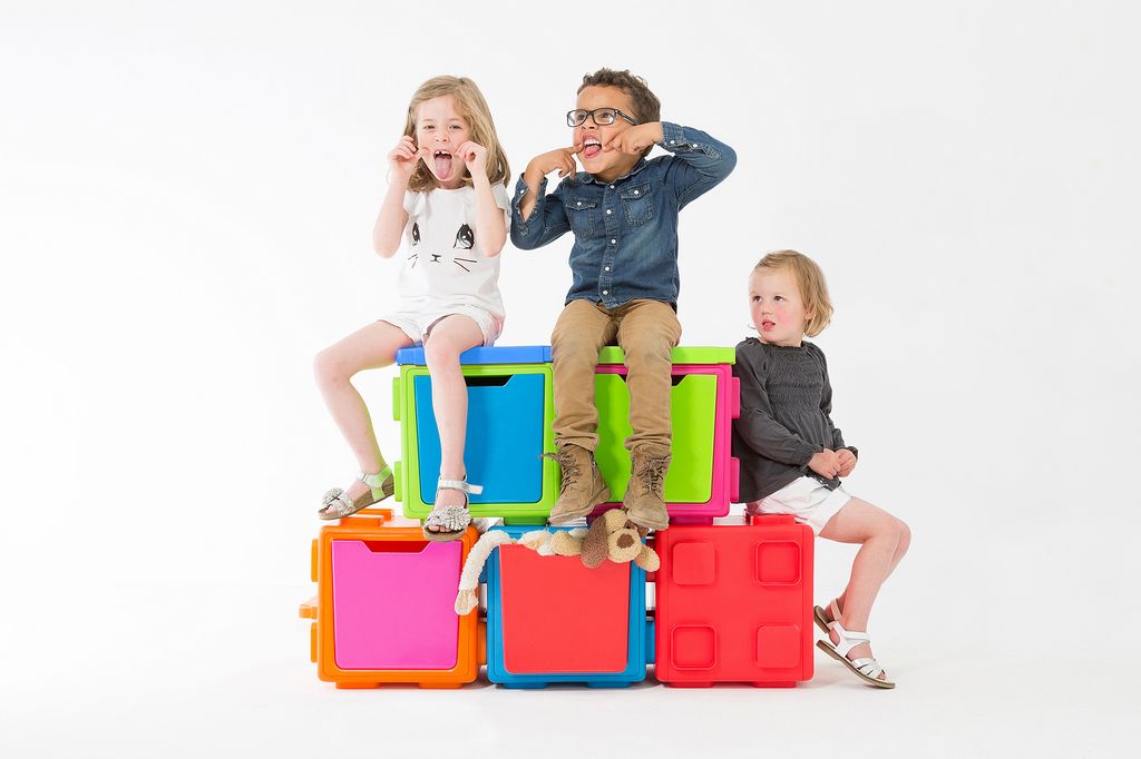 HAR - CPCB pyramid קופסאות אחסון מודולריות במגוון צבעים, 5 יחידות – במבצע מיוחד!