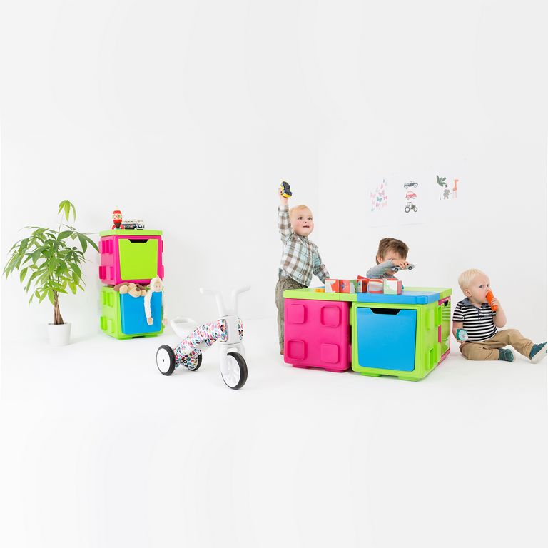 HAS - CPCB playtable קופסאות אחסון מודולריות במגוון צבעים, 5 יחידות – במבצע מיוחד!