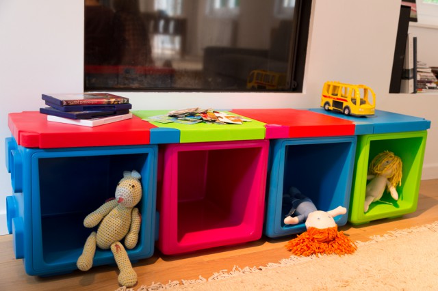 K405678 קופסאות אחסון מודולריות במגוון צבעים, 5 יחידות – במבצע מיוחד!