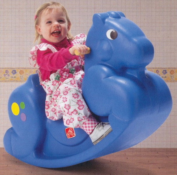 M920846 נדנדת סוס כחול