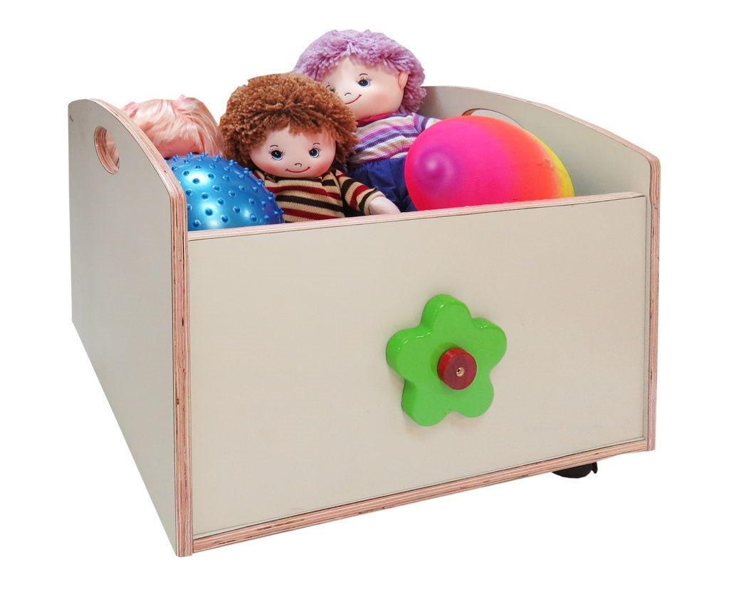 N242333 תיבת איחסון ניידת מעץ על גלגלים 99019037