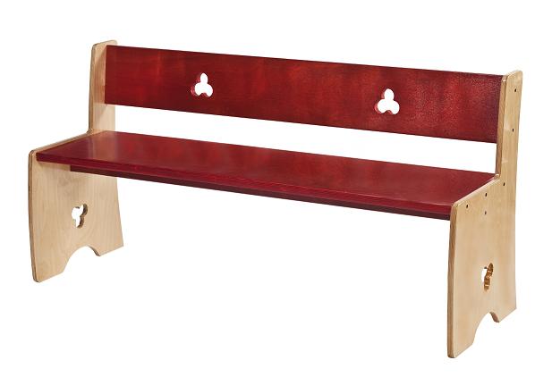 N663506 ספסל עץ למבואה – דגם תלתן 99100026