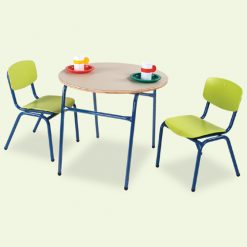 שולחן עגול רגל מתכת 9901020S/B – 9906030S/B