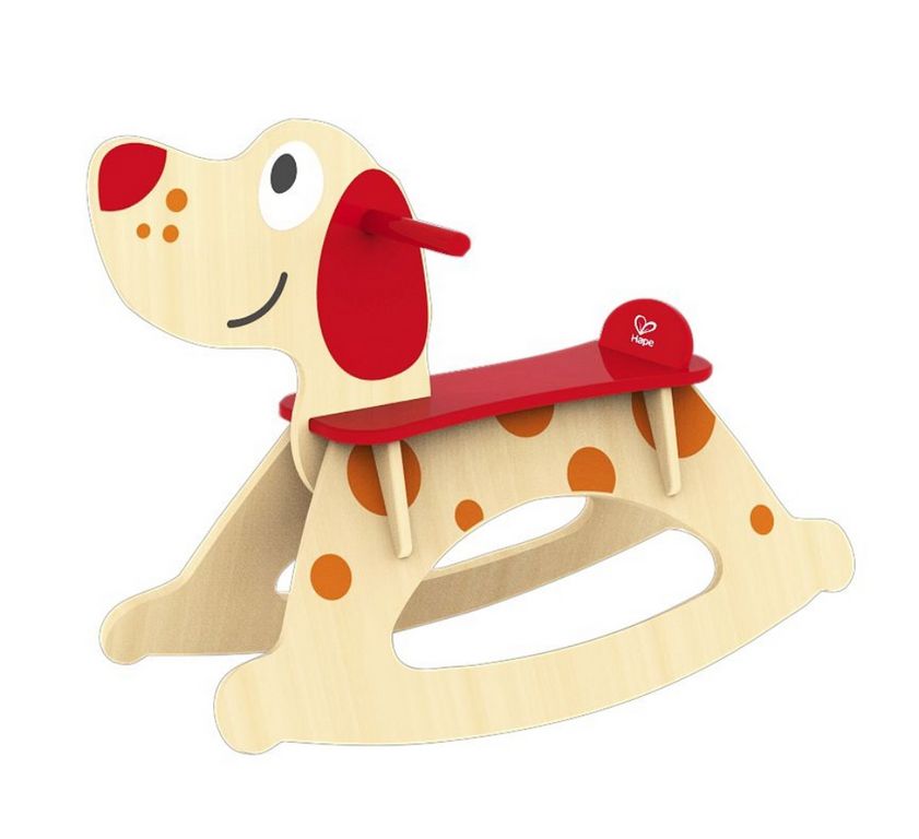 R350747 כלב נדנדה מעץ