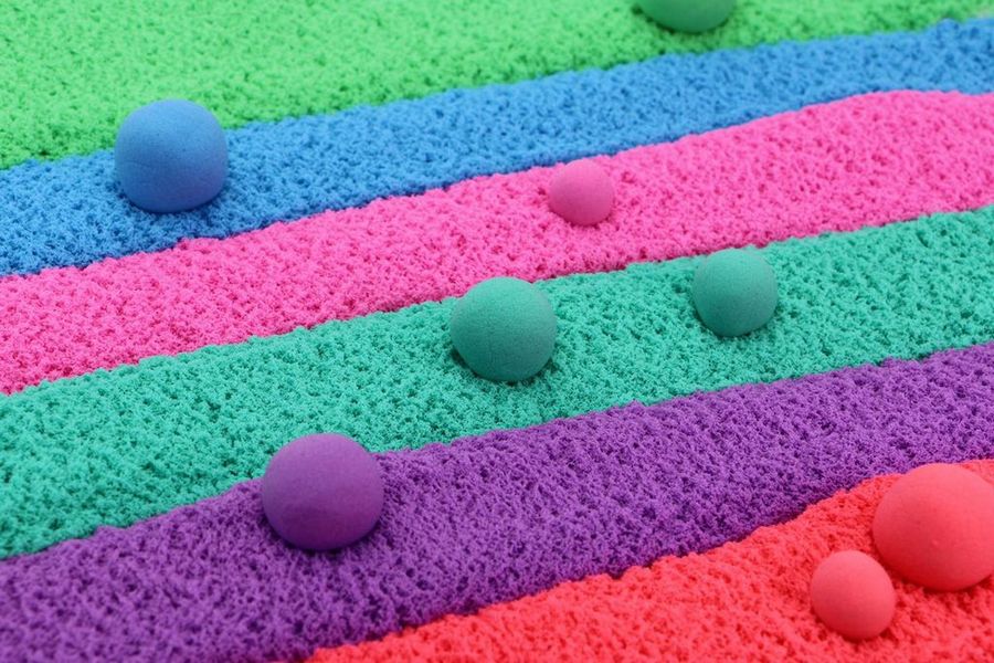 S824502 ערכת בצק קינטי בצבעים שונים + תבנית לקוביית לגו KT-2162