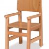 כסא גן רגל עץ + ידיות (פורניר) 99000268