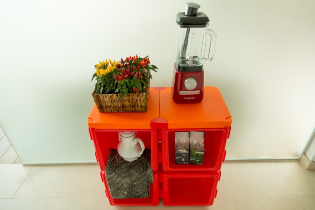 U823952 קופסאות אחסון מודולריות במגוון צבעים, 5 יחידות – במבצע מיוחד!