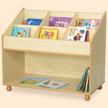 U908364 ספריית 6 מדורים + מדף תחתון