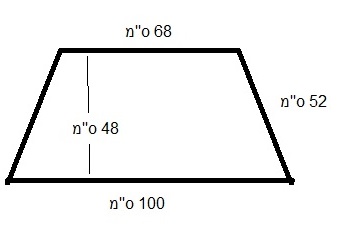 W671059 שולחן טרפז רגל מתכת עבה 9900242B