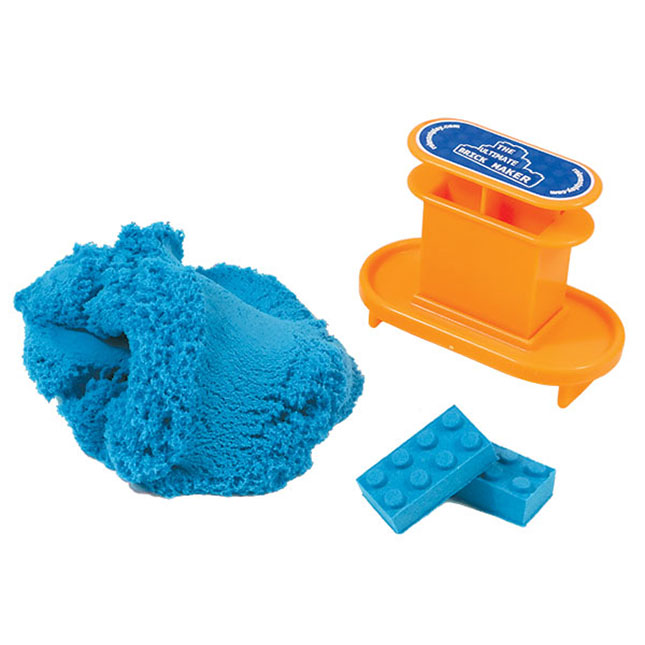 d ערכת בצק קינטי בצבעים שונים + תבנית לקוביית לגו KT-2162