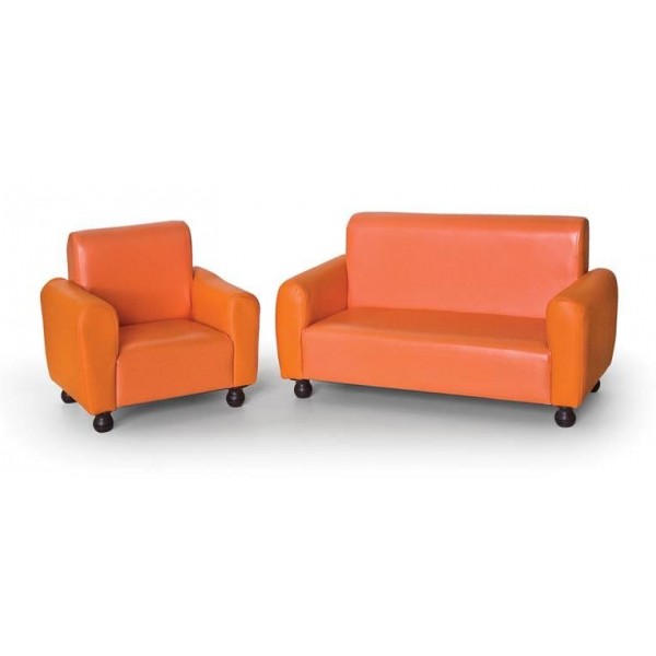 סט סלון כתום סט סלון ספה וכורסה