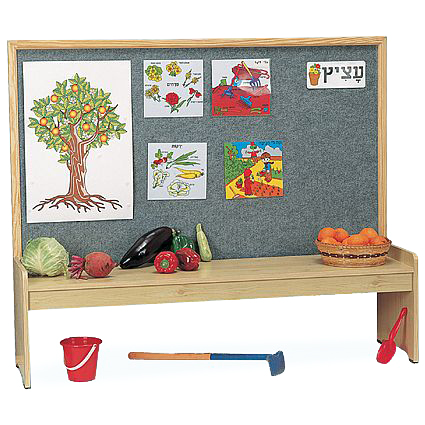 9908084 לוח לבד ג'ינס / קרם מסגרת עץ בצבע גדלים שונים