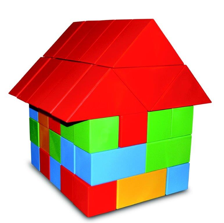 KINGסט 60 קוביות נבובות סט 30 קוביות נבובות מפלסטיק P-8008