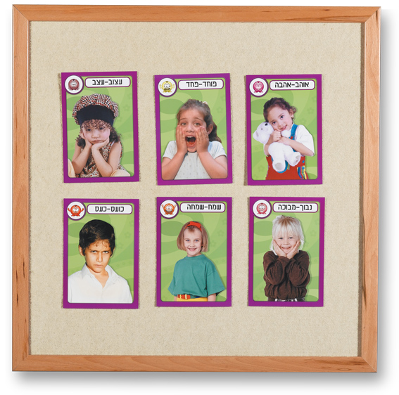 לוח לבד קרם קרם 80_80 לוח לבד ג'ינס / קרם מסגרת עץ בצבע גדלים שונים