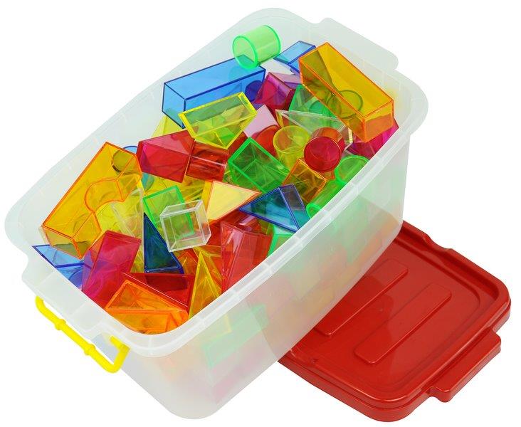 צורות גאומטריות צורות גאומטריות שקוף צבעוני לשולחן אור P-140014