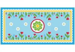 שטיח PVC מלבני 1X0.5 מ'