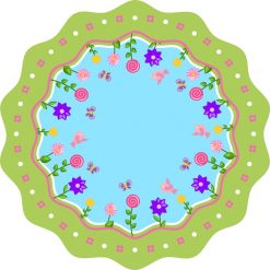 שטיח PVC עגול קוטר 1.5 מ'