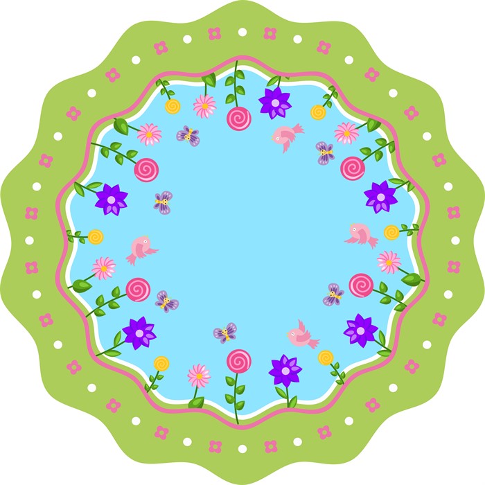 שטיח PVC עגול 150 ירוק שטיח PVC עגול קוטר 1.5 מ'