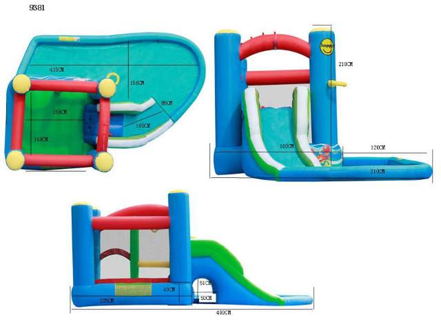 9381-11 מתקן מגלשת מים ספלאש 9381