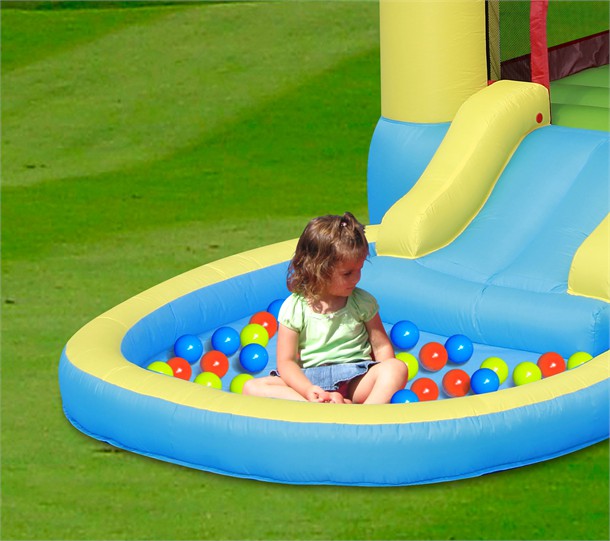 9820C מתקן רטוב ויבש טירה עם בריכה עגולה 9820