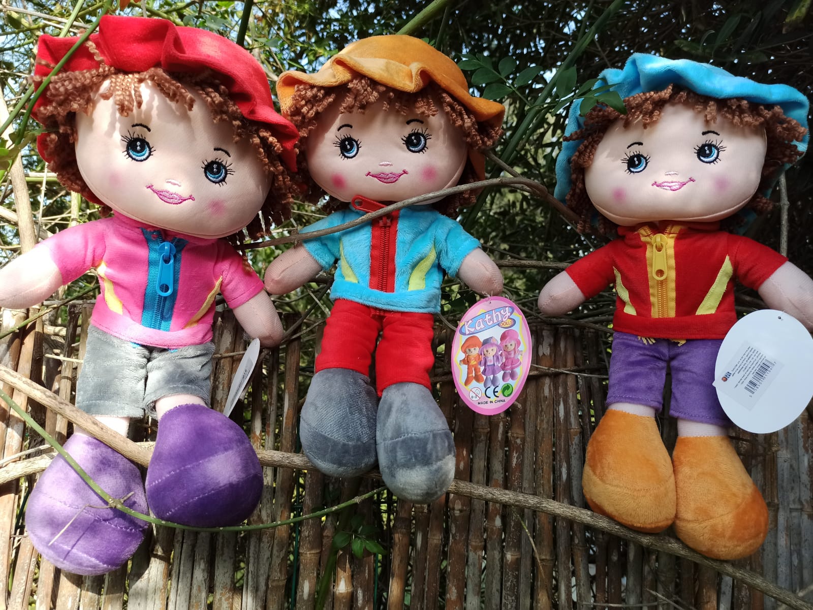 בובות רכות עם תלתלים 40 סמ בובת בד רכה 710/711