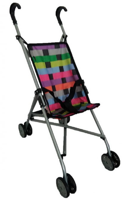 בובה בו טיולון בשקית משובץ בובה בו טיולון בשקית ורוד ותכלת