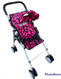 בובה בו טיולון בשקית עם סלסלה