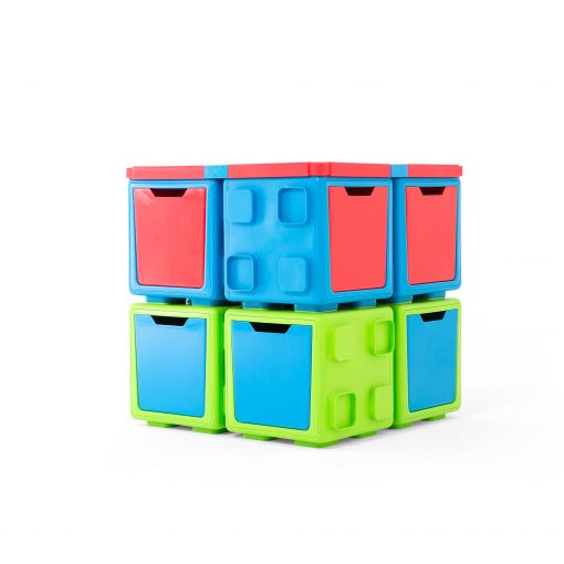 מודולרי 2 קופסאות אחסון מודולריות במגוון צבעים, 5 יחידות – במבצע מיוחד!