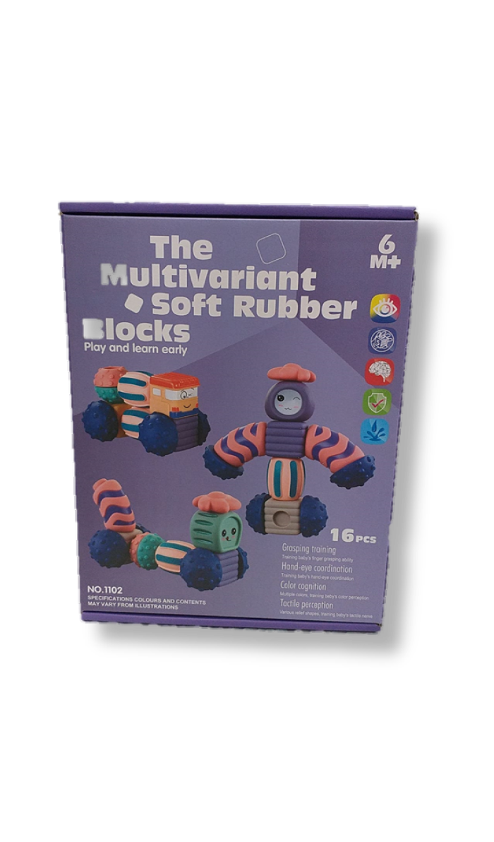 הרכבת שקע תקע תחושתי 16 חלקים הרכבת שקע תקע תחושתי רך חלל 12 יחידות