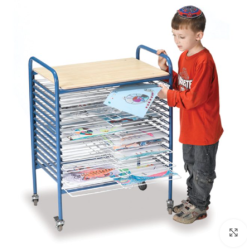 עגלת מתכת לייבוש ציורים 14 רשתות 3306