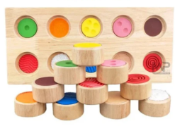 משחק זיכרון מישוש מעץ