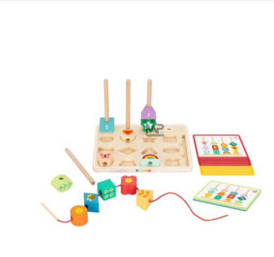 מגדלון 1 מגדלון השחלת חרוזים לפי דגם