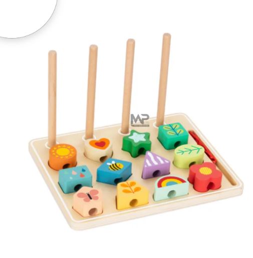 מגדלון 3 מגדלון השחלת חרוזים לפי דגם