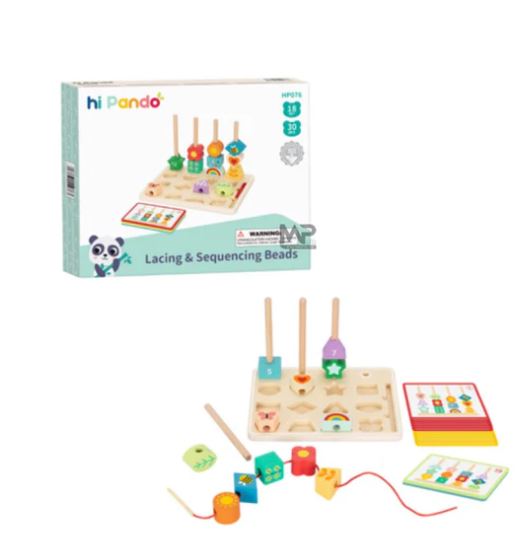 מגדלון 4 מגדלון השחלת חרוזים לפי דגם