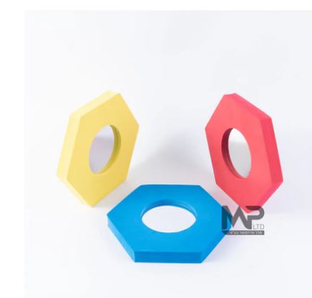 מראא סט 3 מראות -ספוג משושה