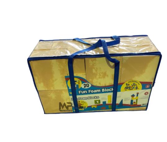 ספוג עץ 1 סט 20 קוביות XXL ספוג דמוי עץ