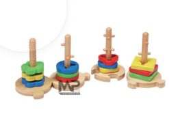 השחלת צורות לעמודים גוגו