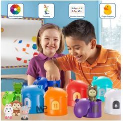 משחק מיון והתאמה רך - חיות לבתים